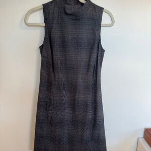 Theory Wool Sleeveless Sheath Tweed Dress